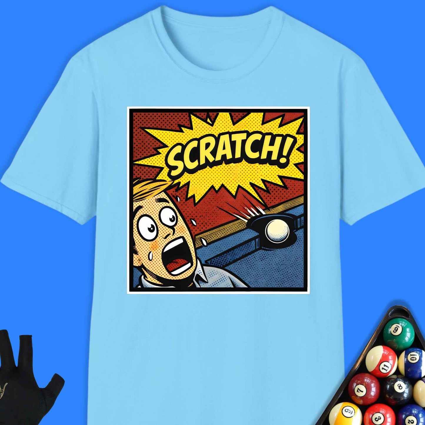 Scratch Comic Pool T-Shirt