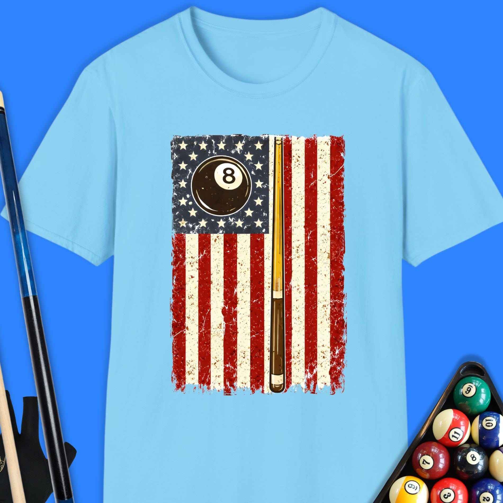 American Flag Pool T-Shirt