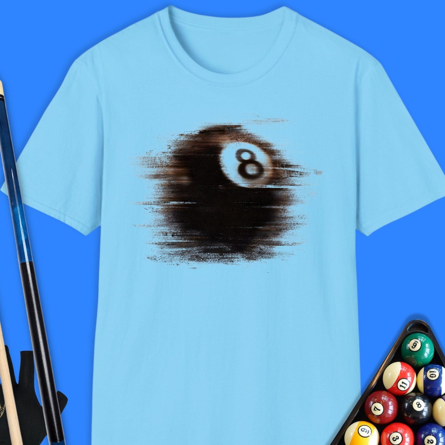 Motion Blur 8-Ball Pool T-Shirt