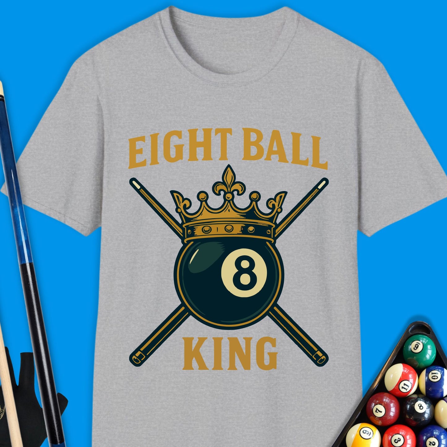 Eight Ball King Pool T-Shirt