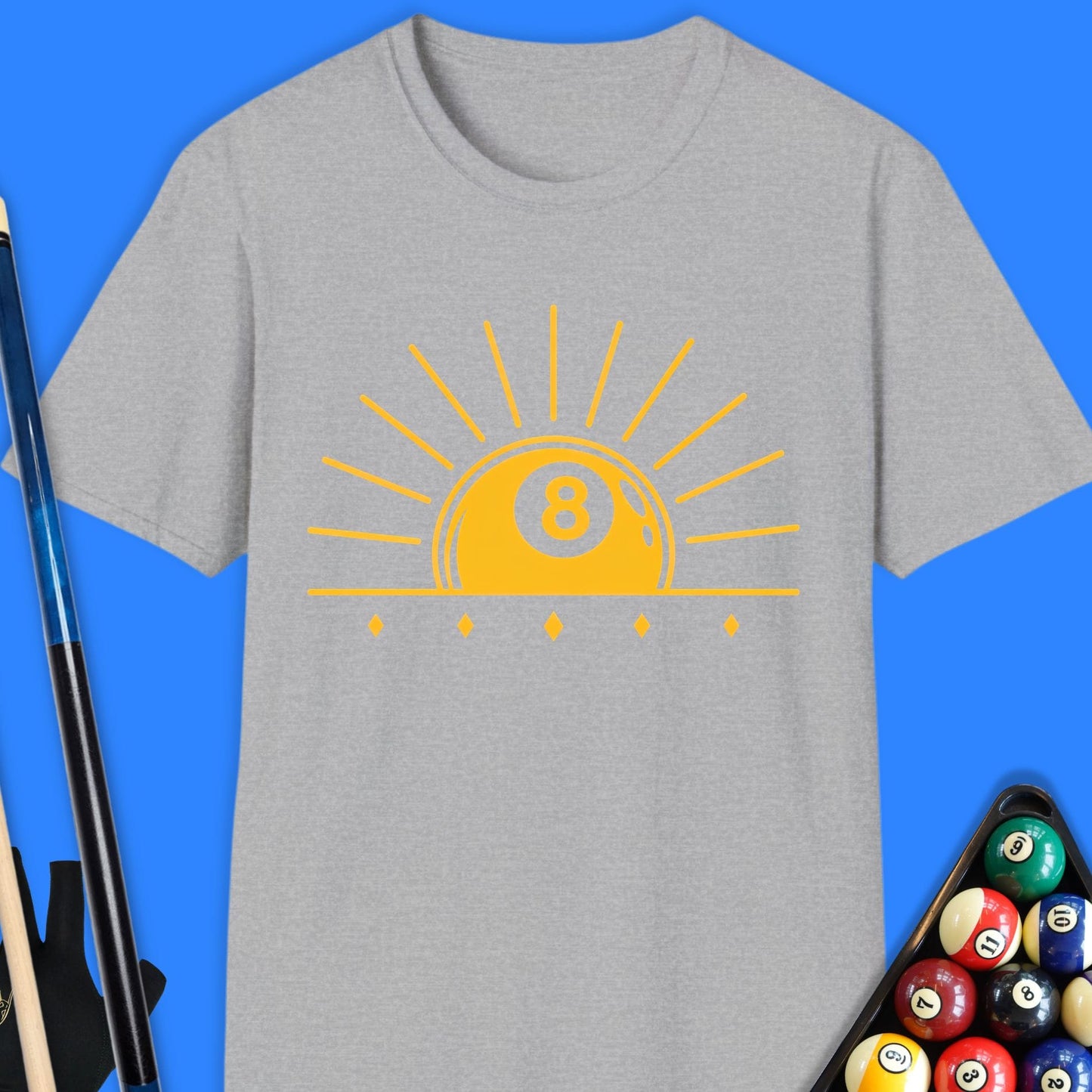 8-Ball Sunset Pool T-Shirt