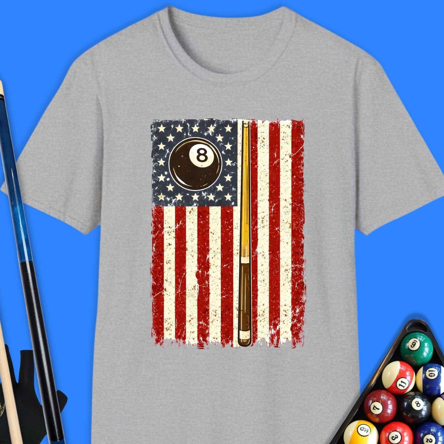 American Flag Pool T-Shirt