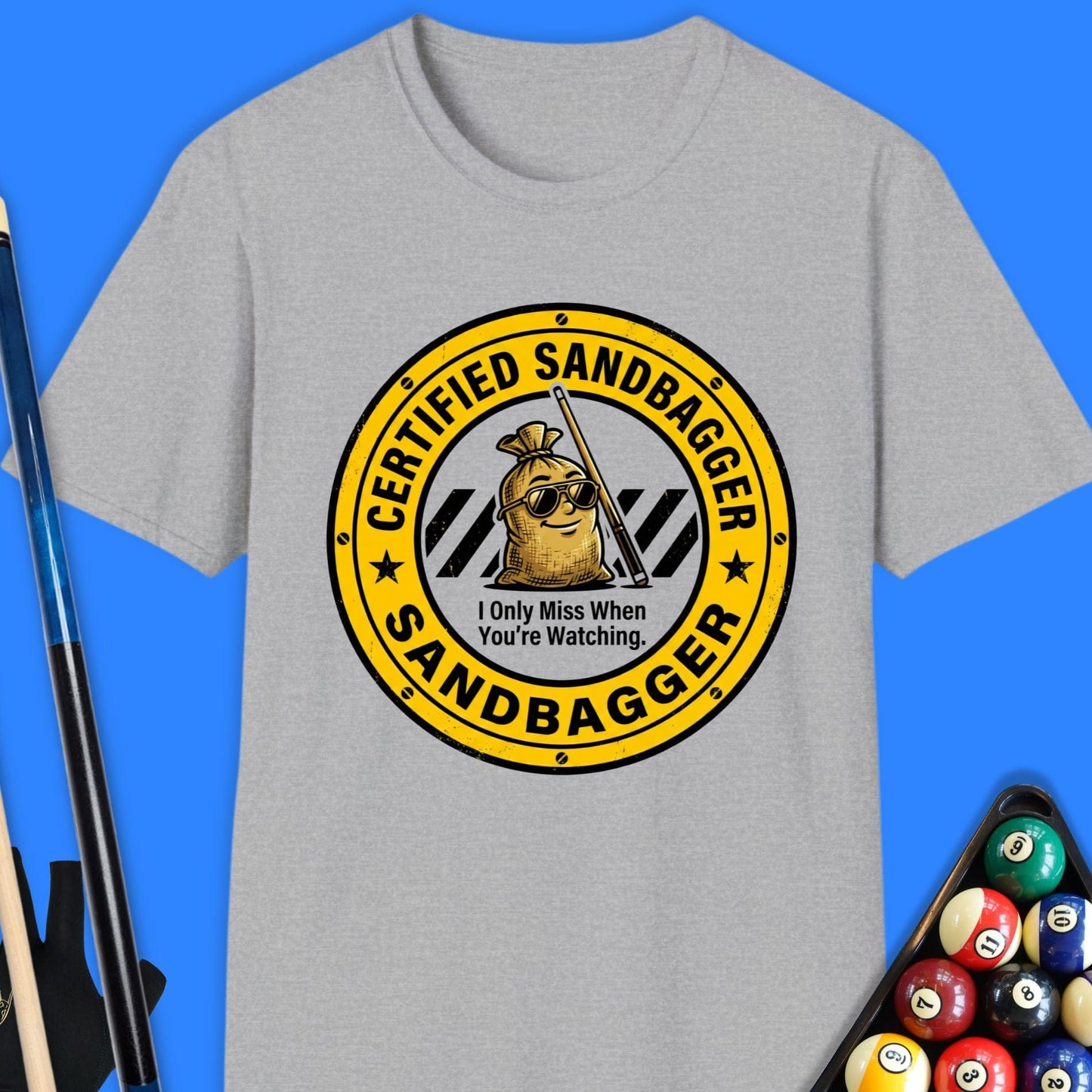 Certified Sandbagger Pool T-Shirt