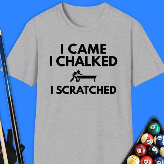 I Came I Chalked Pool T-Shirt
