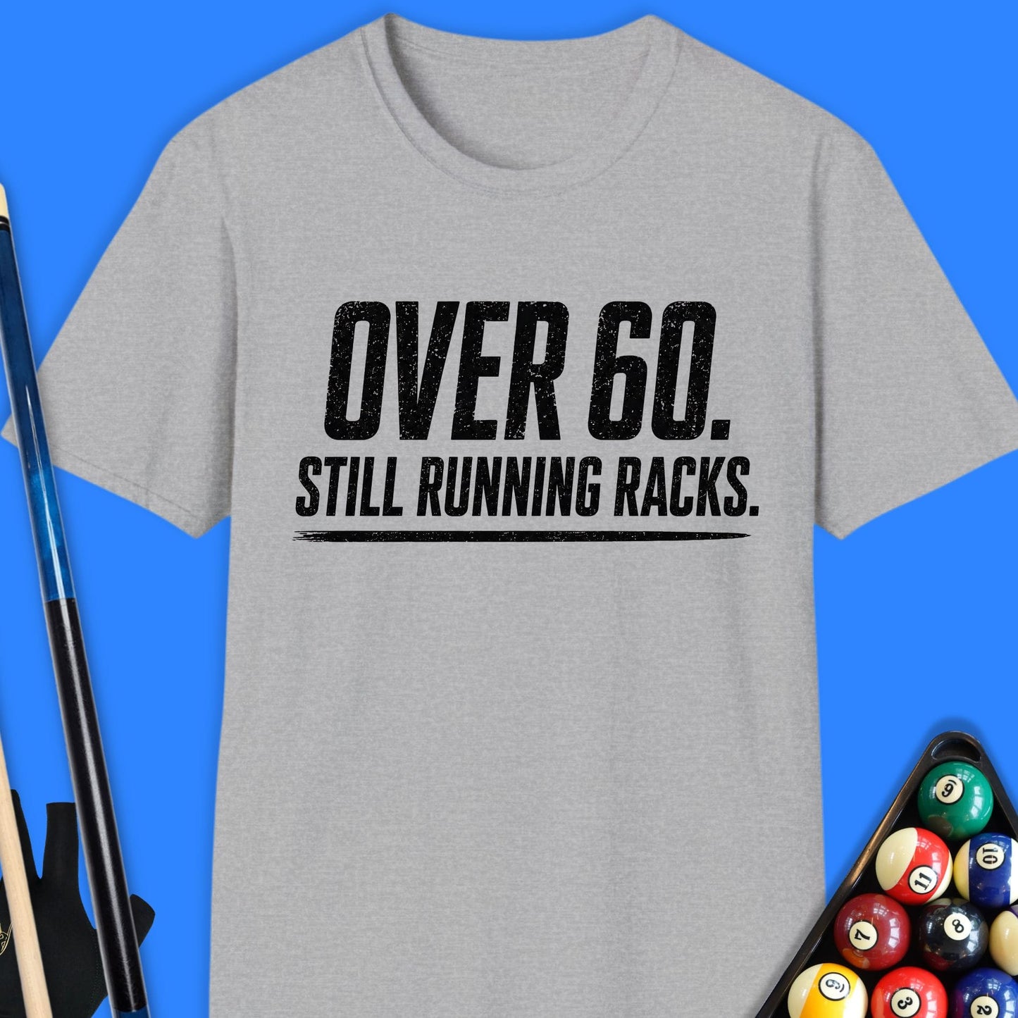 Over 60 Running Racks Pool T-Shirt