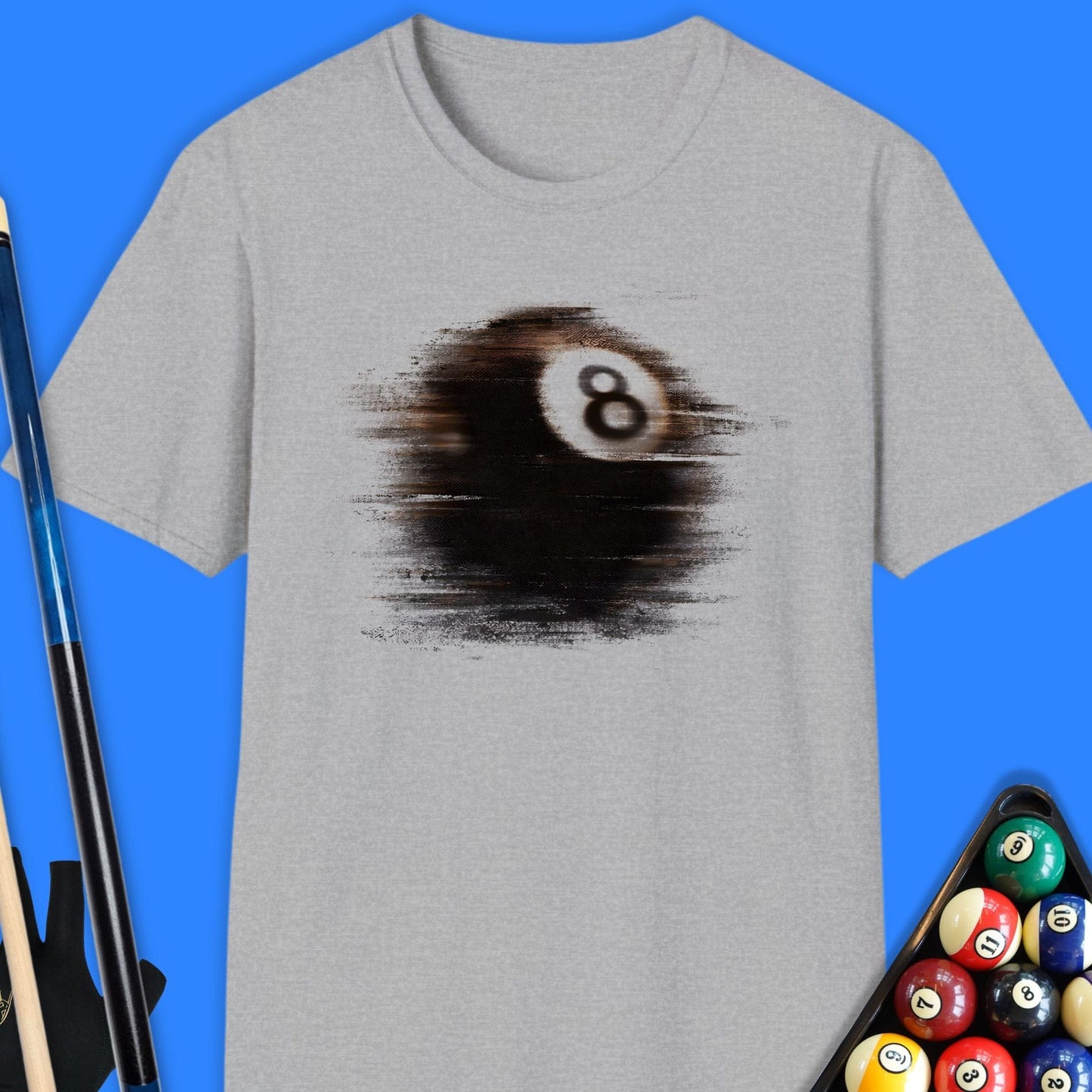 Motion Blur 8-Ball Pool T-Shirt