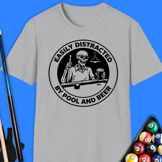 Easily Distracted Pool T-Shirt