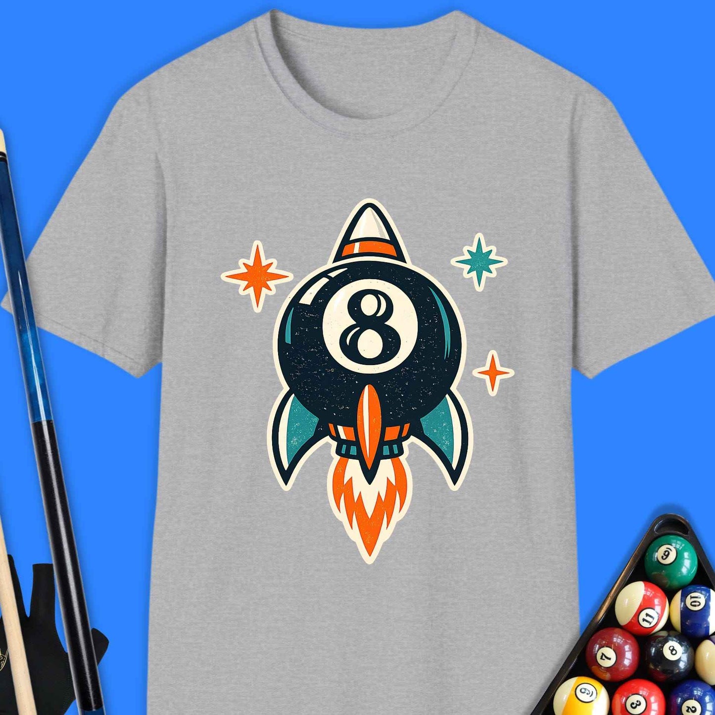 8-Ball Rocket Pool T-Shirt