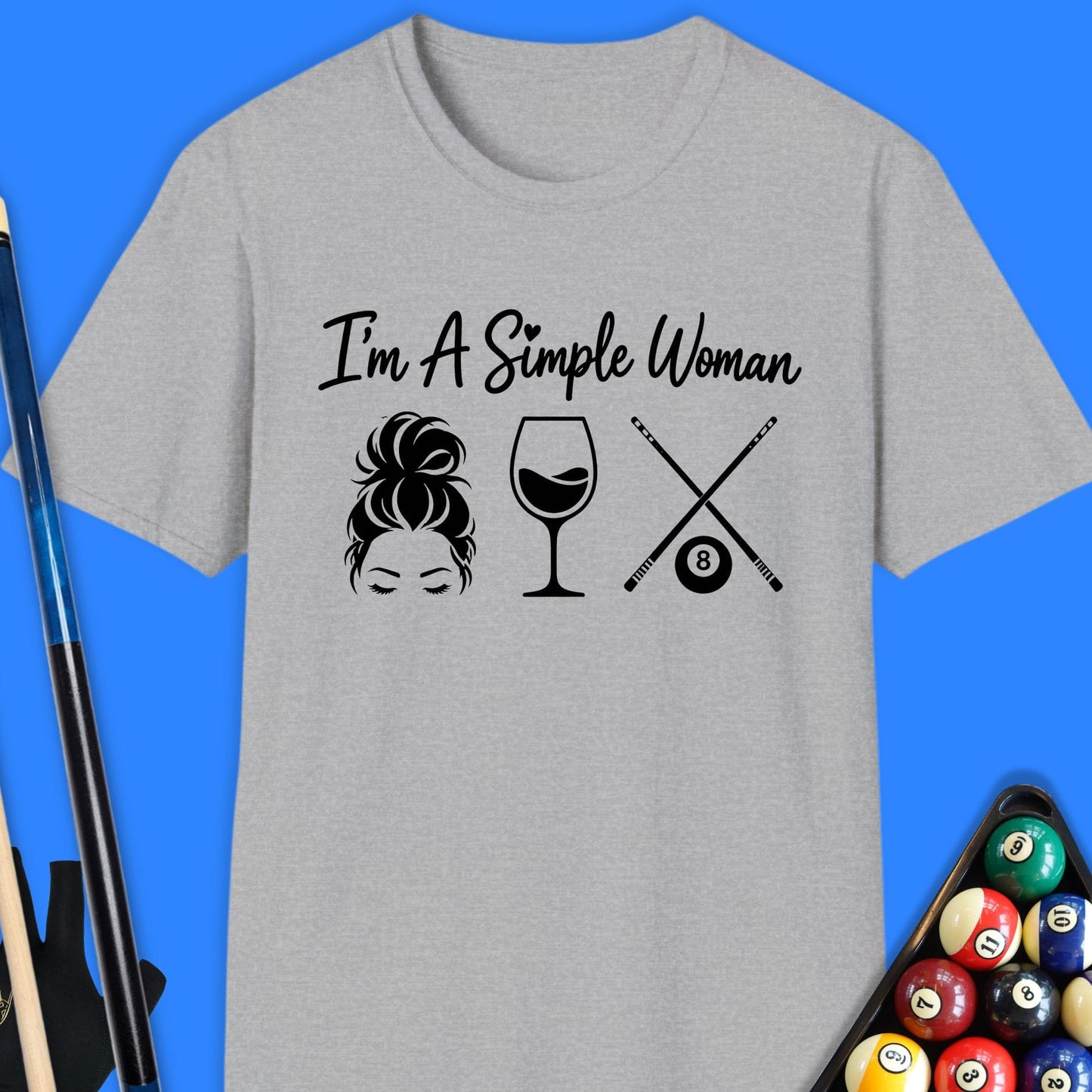 Simple Woman Pool T-Shirt