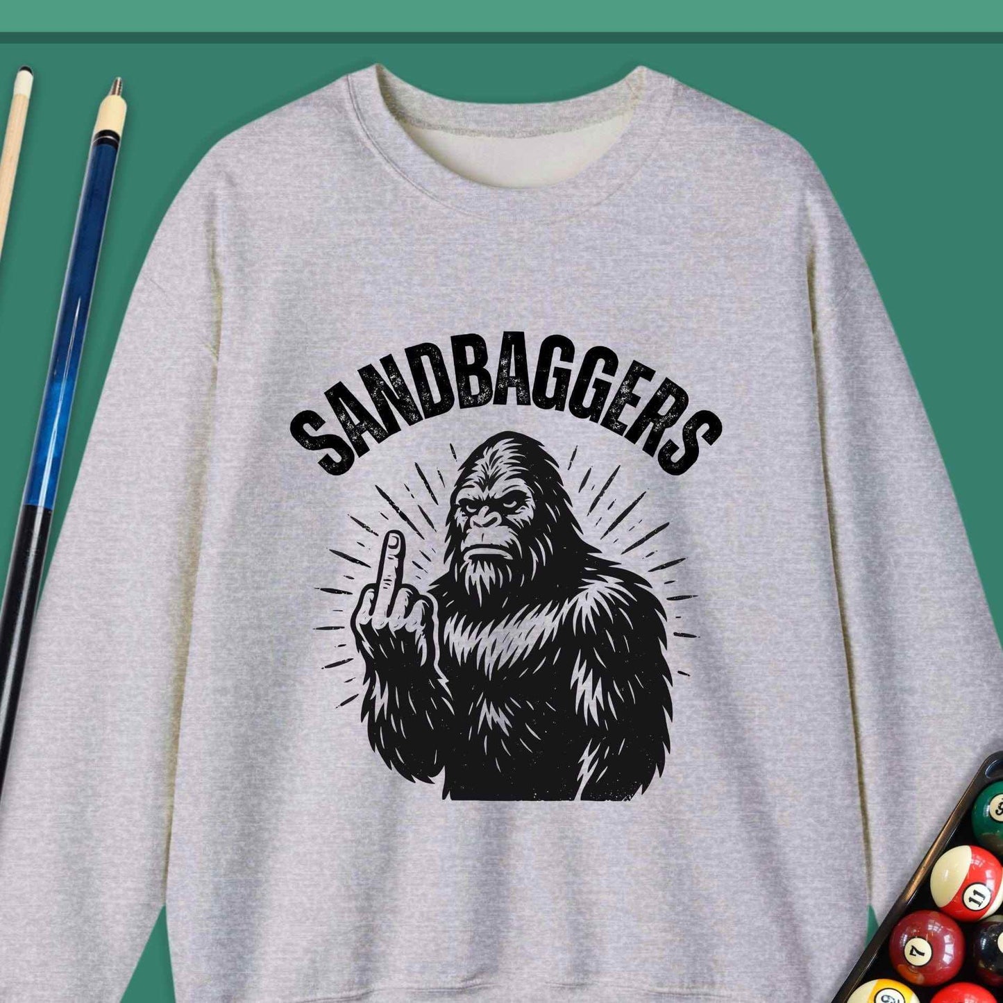 Sandbaggers Pool Sweatshirt - Rack & Roll 