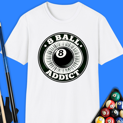 8 Ball Addict Pool T-Shirt