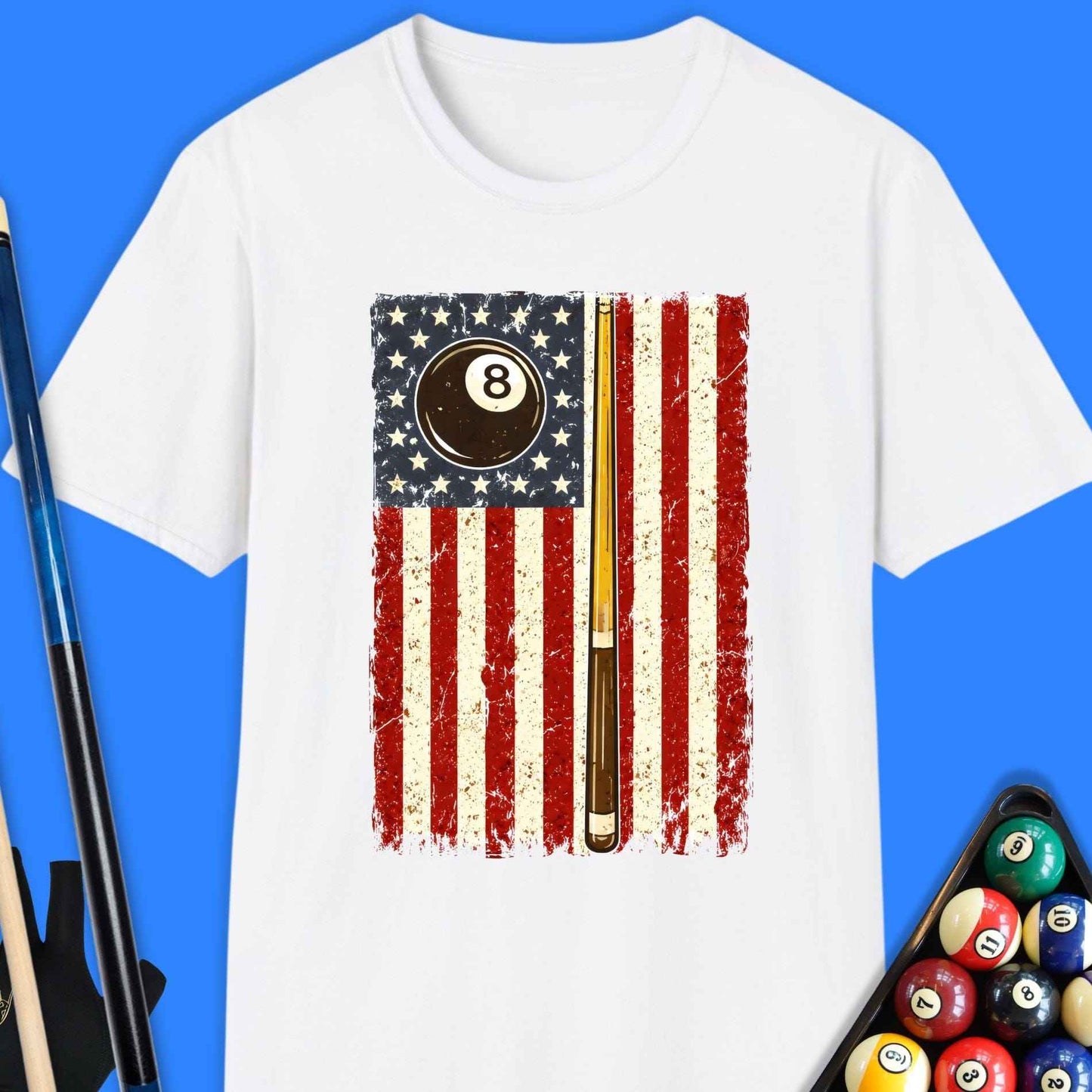 American Flag Pool T-Shirt
