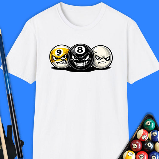 Angry Pool Balls T-Shirt