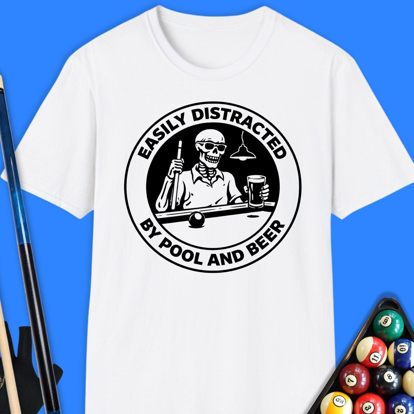 Easily Distracted Pool T-Shirt