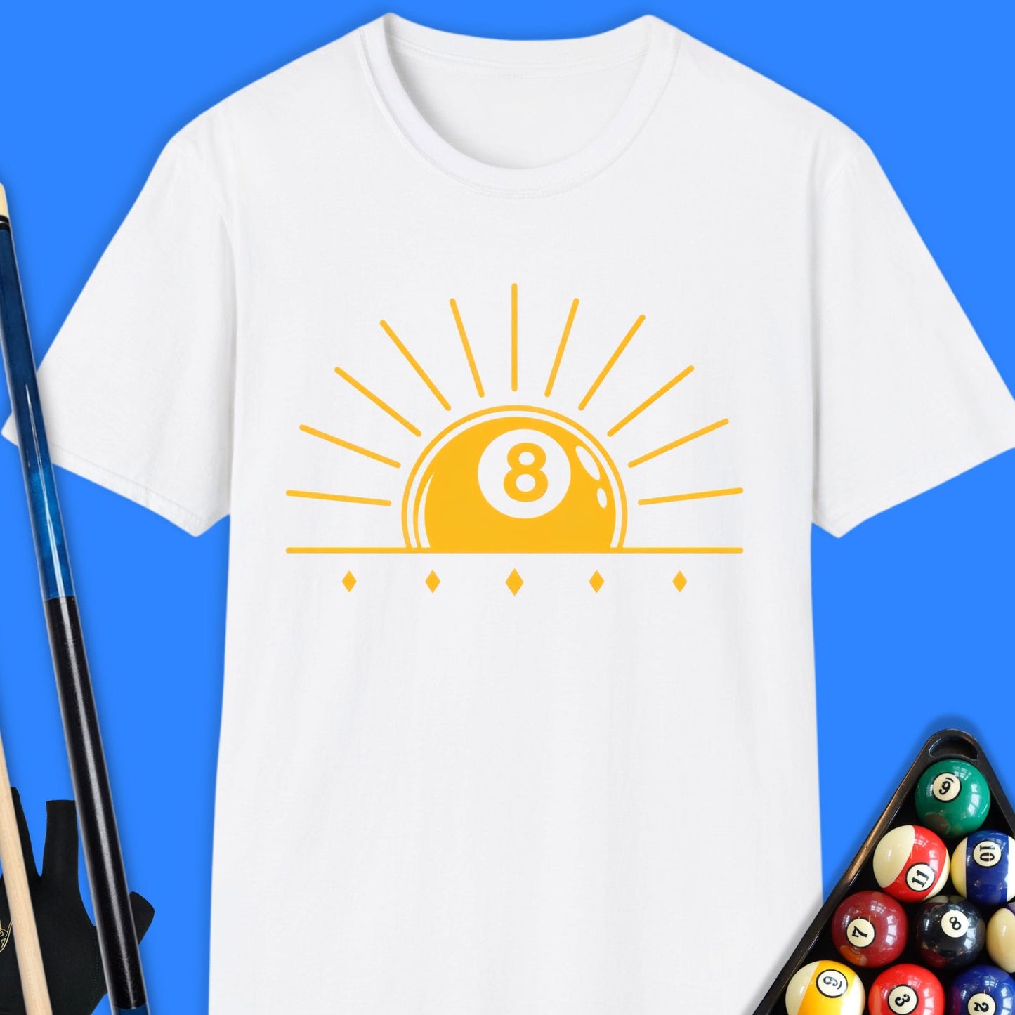 8-Ball Sunset Pool T-Shirt